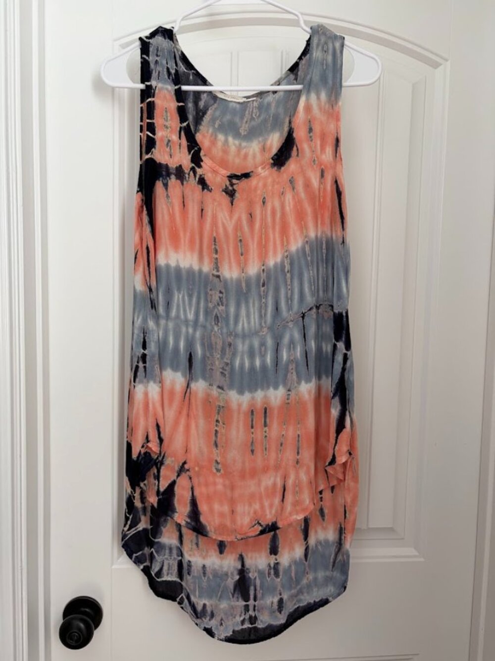 Blu Pepper Tie Dye Sleeveless Blouse